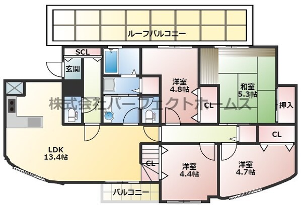 ラフィーネくずはの物件間取画像